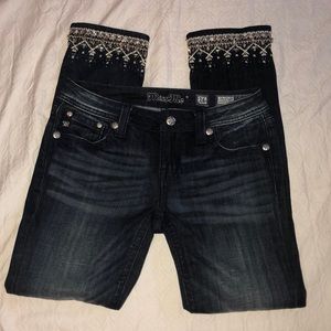 Miss Me Girl’s Embellished Jeans Size 16